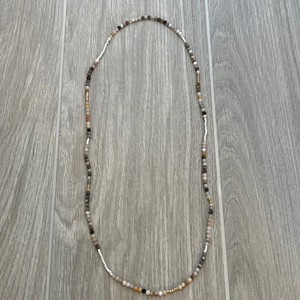 Long beaded necklace